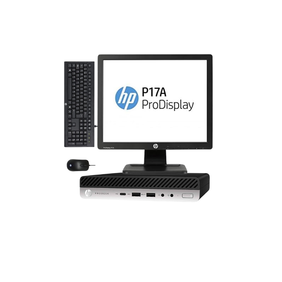 Combo PC HP Mini i5-6th + Monitor HP P17A (refurbished)