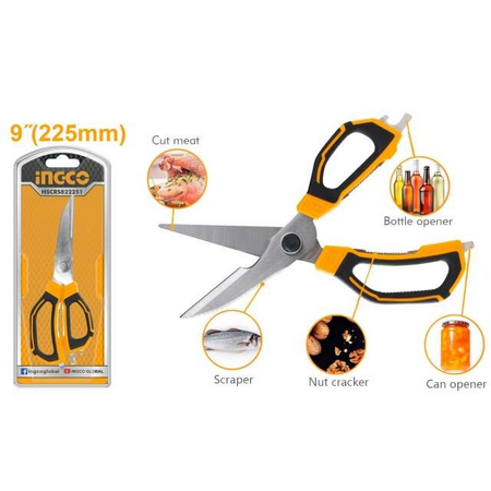 Ingco HSCRS822251 Tijera Multifuncional para Cocina