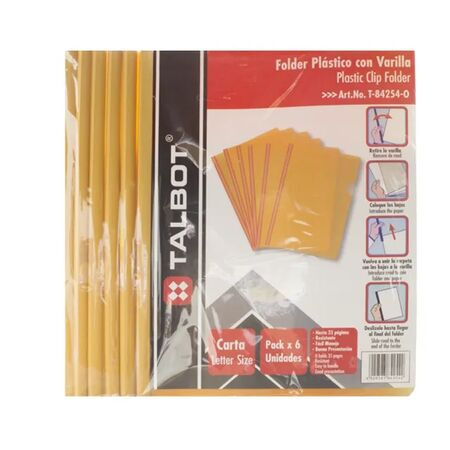 Folder Plástico (Pack x 6)